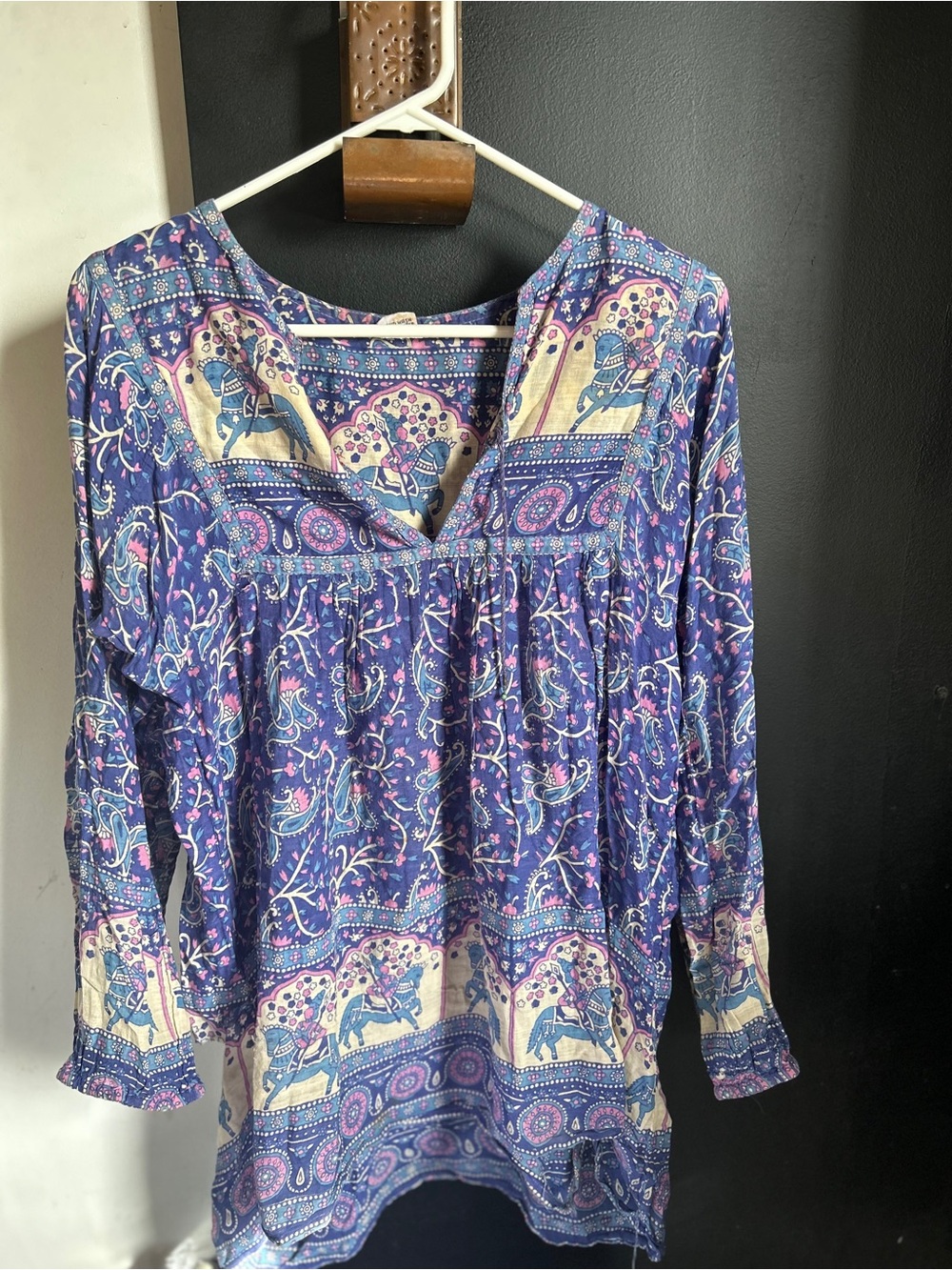 Vintage 70s/80s Hippie Boho Indian Cotton Tunic